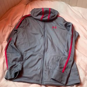 Under armour purple and pink zip up